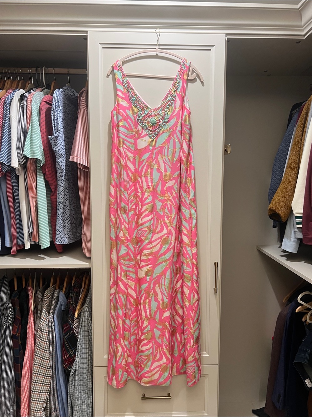 Beaded maxi dress